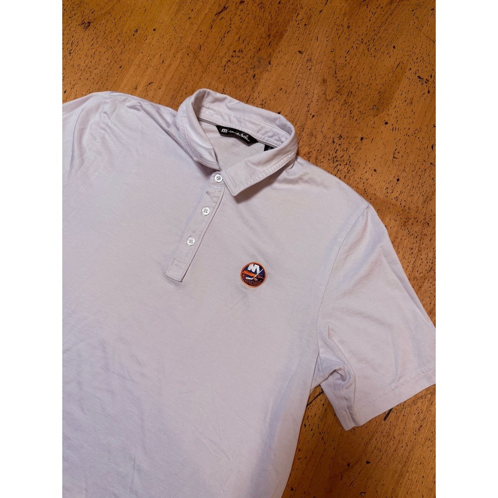 Travis Mathew NY Islanders NHL  Lavender Polo Shirt Large‎ Hockey